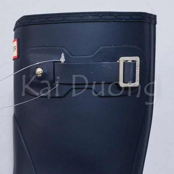 Hunter-Women's Original Short Rain Boots in Navy color - Picture 4 of 9